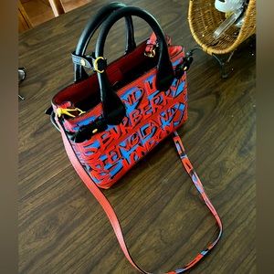 Burberry graffiti tote small